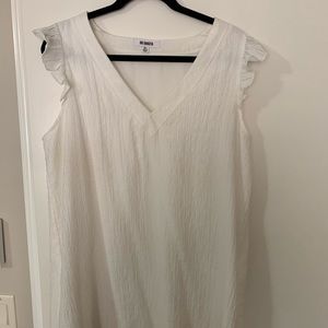 White Shift Dress with pockets